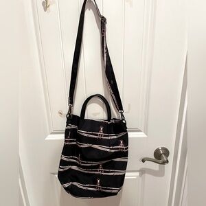 Black Shoulder Tote Bag